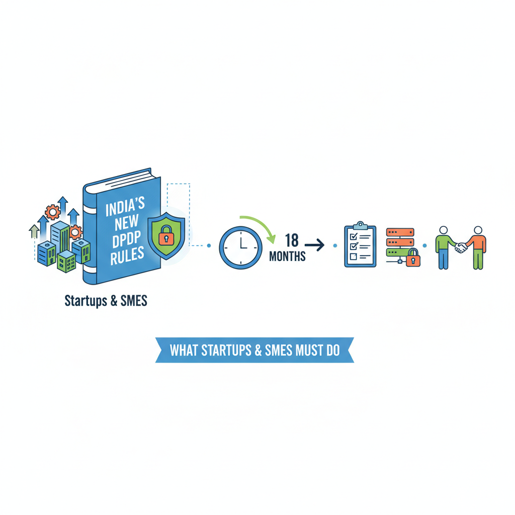 India’s New DPDP Rules Explained: What Startups and SMEs Must Do in the Next 18 Months