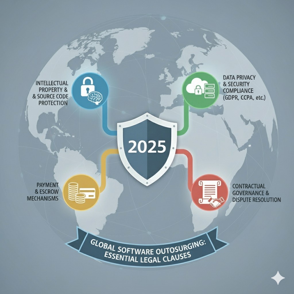 OUTSOURCING SOFTWARE DEVELOPMENT ABROAD? LEGAL CLAUSES EVERY BUSINESS MUST KNOW (2025 GLOBAL GUIDE)